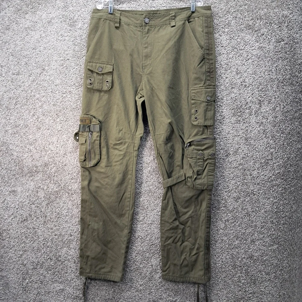 Free Knight Mens Olive Green Tactical‎ Cargo Pants Military Army Utility Size 36